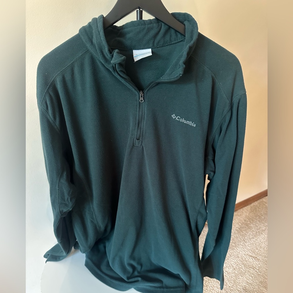 Columbia Forest Green Fleece Pullover